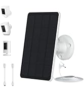 DaybreakAura 5W Solar Panels for Security Cameras - Compatible with Ring Spotlight Cam(Battery), ...