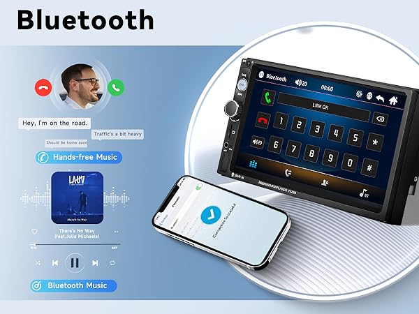 Bluetooth hands-free call and music