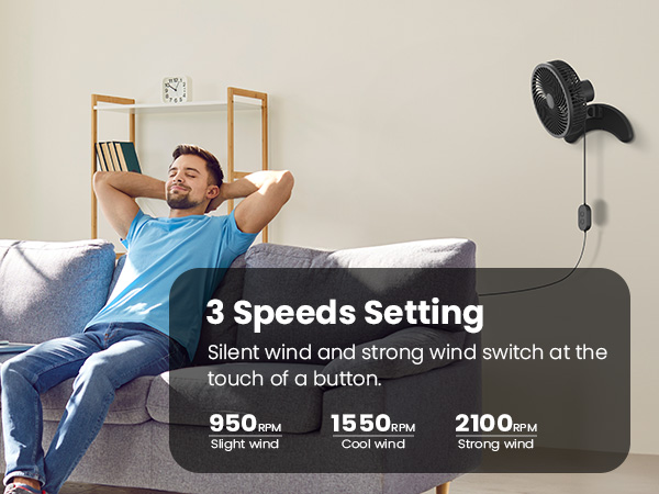 8 Inch Wall-mount Fan