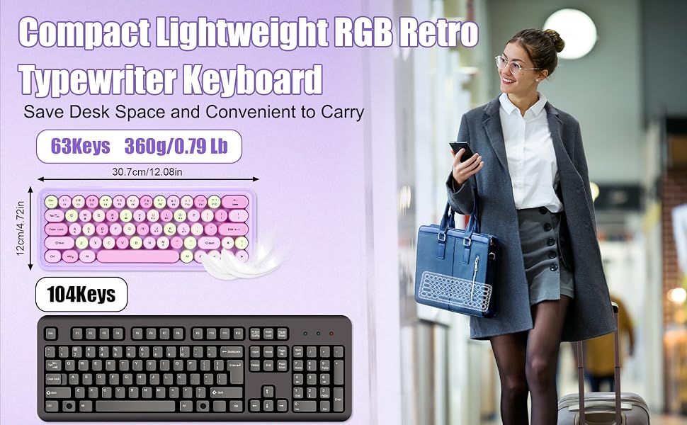 Compact Lightweight RGB Keyboard