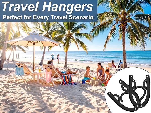folding hangers for traveling