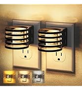 JandCase LED Night Light, [2 Pack] Bubble Night Lights Plug into Wall, Dimmable Nightlight with D...
