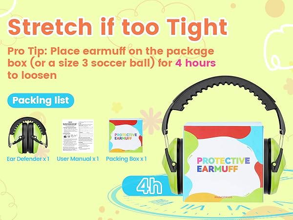 Dr.meter Noise Cancelling Headphones for Kids Ear Protection Hearing Protection Ear Muffs Adults