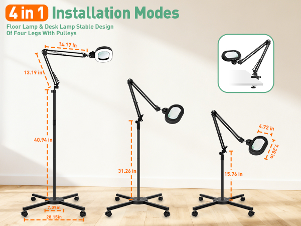 magnifying lamp with light for estheticians mag lamp mag lamp estheticians magnifying lamp 4 IN 1