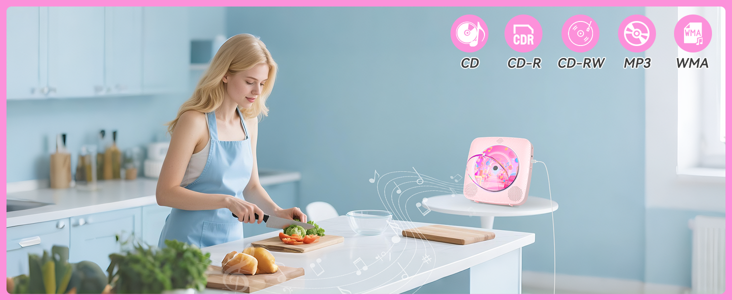 CD Player with speakers