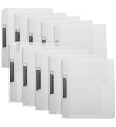 TOTiyea 10 Pack Clear Report Covers with Swing Clip, File Folder with Swing Clip, 30 Sheets Capac...