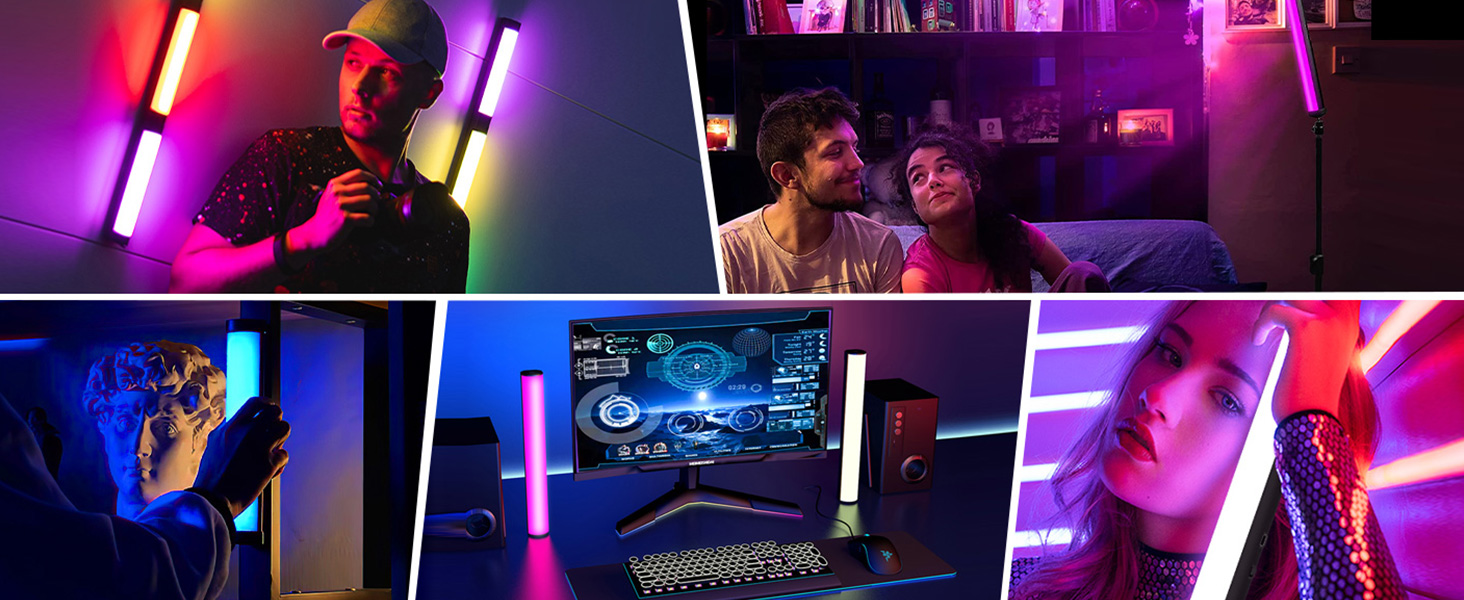 RGB LED VIDEO LIGHT WAND WITH STAND 