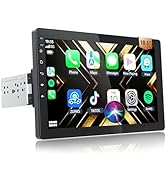 Haudio 10.1 Inch Android 13 Car Stereo with Rotatable Touch Screen, Wireless CarPlay &amp; Android Au...