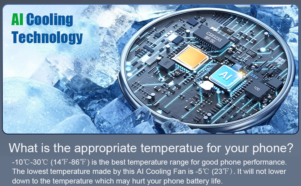 AI phone cooling fan
