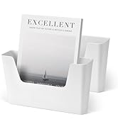 YOHOM 2 Pack Office Adhesive Mount Document Holder Racks Small Storage Holder for Wall Door Hangi...