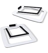 Sanyun SW601 15° Tilted Desk Speaker Stands for Compact 2''-3'' Computer PC Bookshelf Monitor Spe...