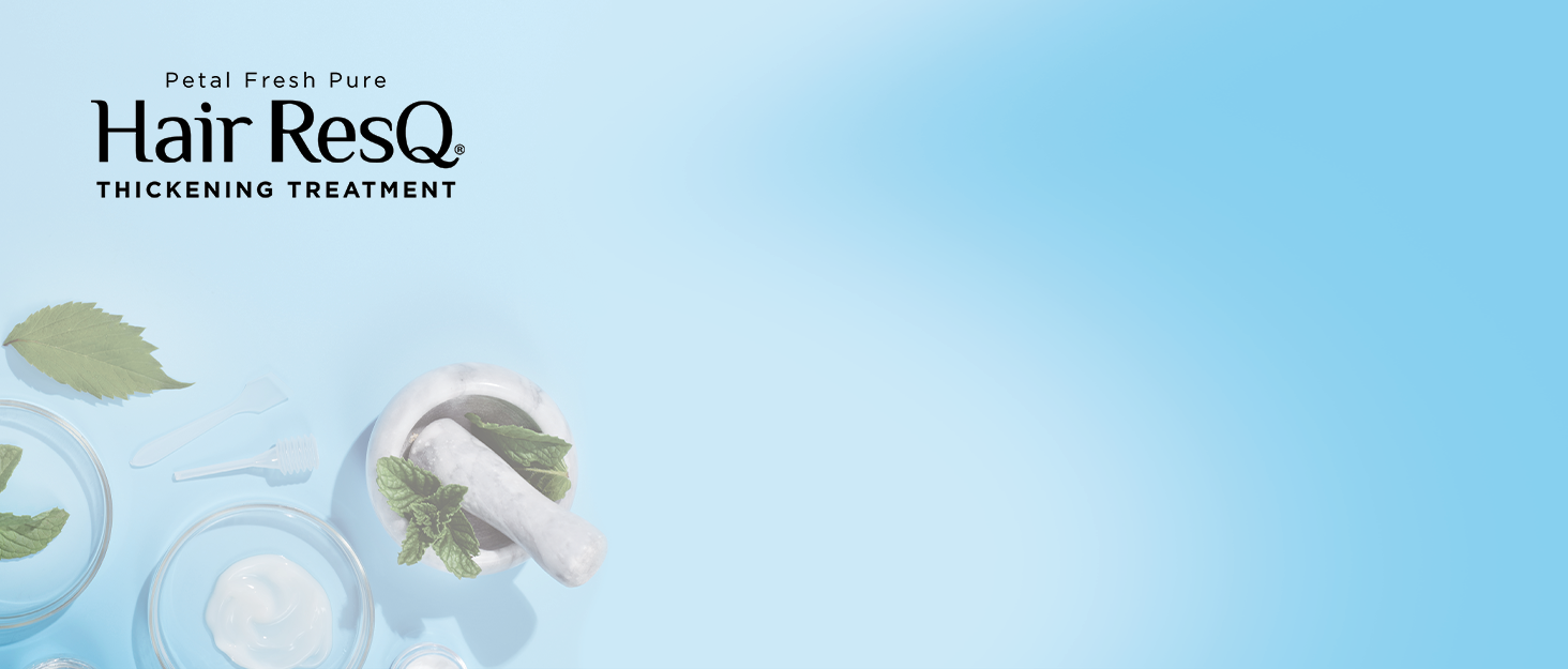 Hair ResQ Thickening Banner Background