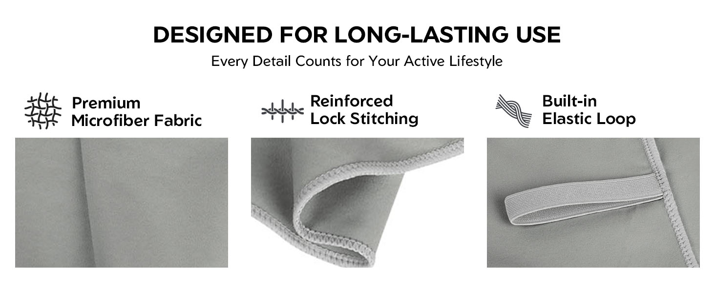6 Micorfiber Gym Towels