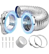 Yixiang Magnetic Dryer Vent Connector Kit,Magnetic Dryer Hose Connector 180 Degree, Quick Couplin...