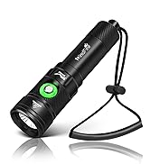 WINDFIRE Dive Light Scuba Diving Flashlight, IPX8 Waterproof Flashlight, 4 Modes Underwater Light...