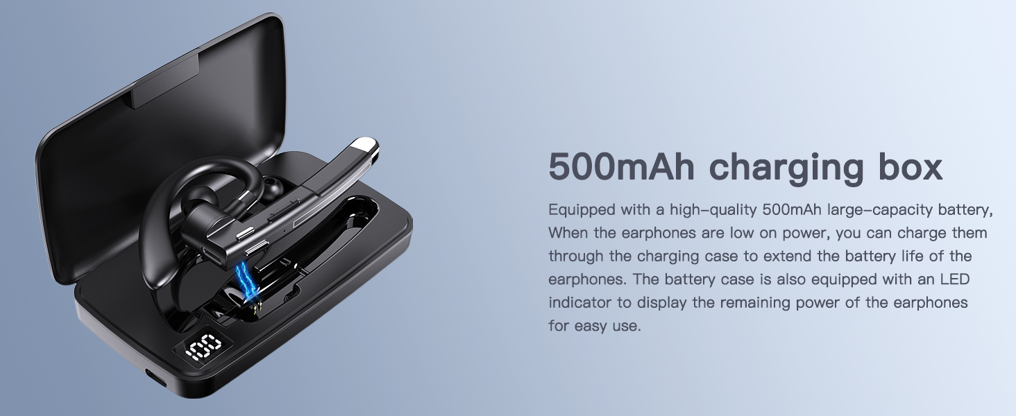 The charging box comes with a large-capacity battery and has an ultra-long standby time.