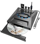 SUIDEK External CD DVD Drive for Laptop, USB C Portable CD/DVD +/-RW Burner DVD Player for Laptop...