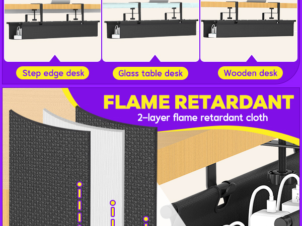 Under Desk Cable Management Tray