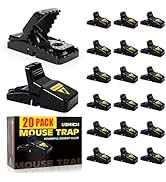 20 Pack Mouse Traps Indoor for Home,Mice Traps for House,Reusable Mouse Trap That Work,Small Mice...