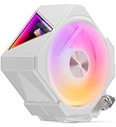 upHere up1 Elite CPU Cooler - 4 Heat Pipes,Infinity ARGB Mirror Top,Quick-Release Fans, Intel LGA...