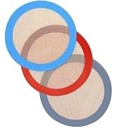 8 Inch Round Silicone Bakintg Mat, Set of 3 Reusable Silicone Baking Mats, Silicone Mat for 8 Inc...