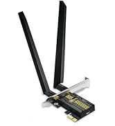 TP-Link WiFi 7 BE6500 PCIe WiFi Card Archer TBE400E | Tri-Band Network Card for Desktop PC | Blue...
