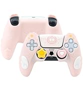 GeekShare PS5 Controller Skin Set,Silicone Protective Cover Skin Case for PS5 Wireless Controller...