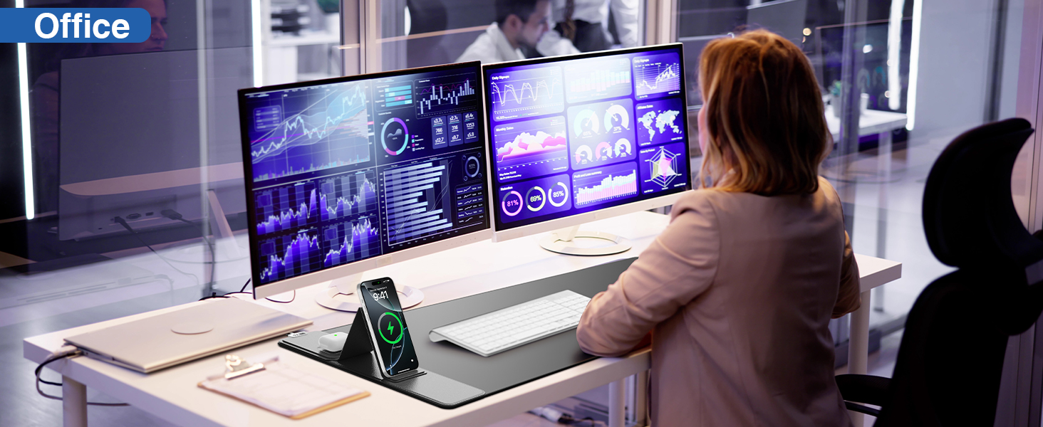 wireless charging mouse pad