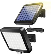 Solar Wall Lights Outdoor with Motion Sensor, 56 LEDs Ultra Bright IP65 Waterproof Separable Sola...