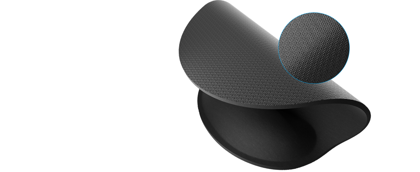 The soft and dense shading non-skid nature rubber backing keeps the pad firmly in place.