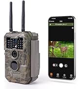 GardePro E6 2.0 WiFi Trail Camera, 4K Video &amp; 64MP Photo, Dual Antennas with 165ft Range, No Glow...
