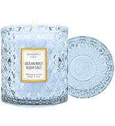 Chloefu LAN Ocean Candles Sea and Salt Candle with up to 55 Hour Long Lasting, Highly Scented, Lu...