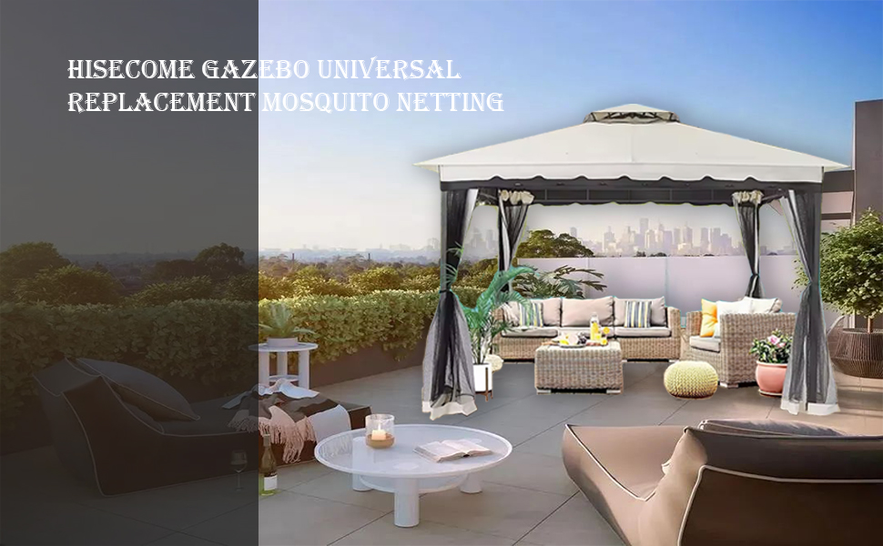 Gazebo Mosquito Netting