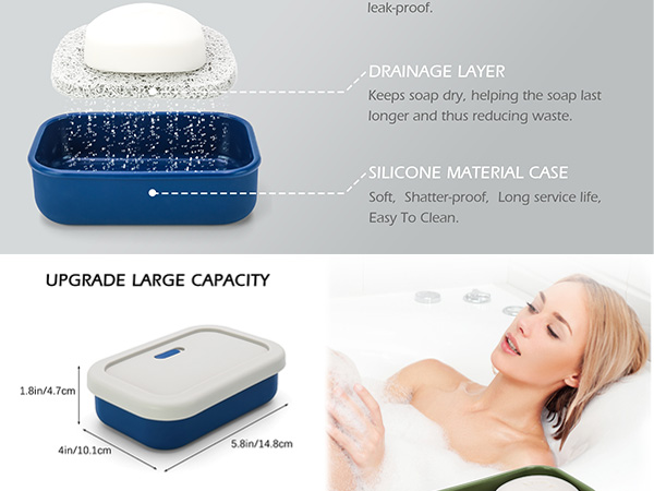Large Leak Proof Travel Soap Case