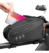 WOTOW Top Tube Bike Bag - Multi-angle Installation Water Resistant Reflective Bicycle Front Frame...