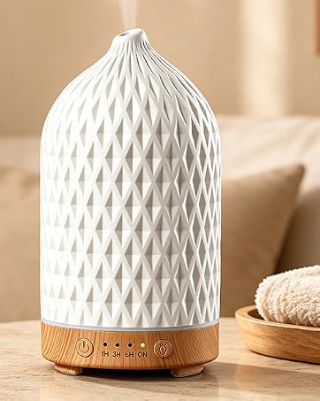 Gooamp 200ML Ceramic Essential Oil Diffuser