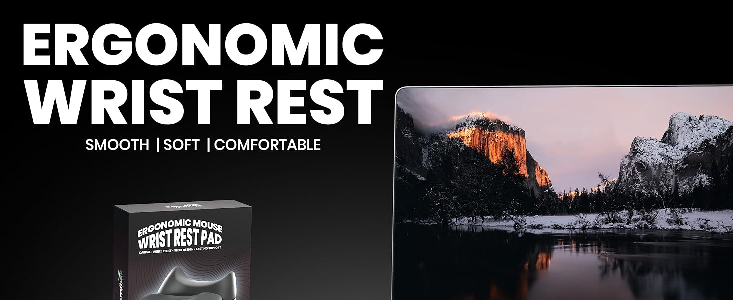 Comfilax Ergonomic Wrist Rest Black