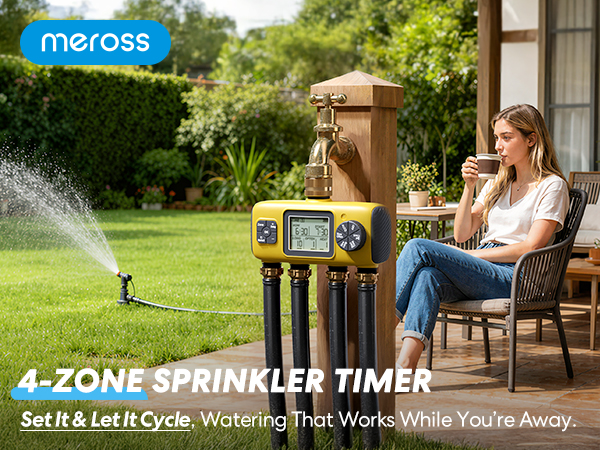 4 zone water timer