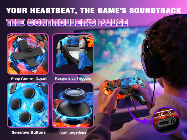 Puiseno Wireless Controller for PS-4