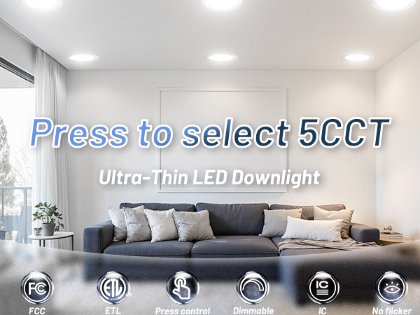 Press to select 5CCT Ultra-Thin Recessed Light with Junction Box