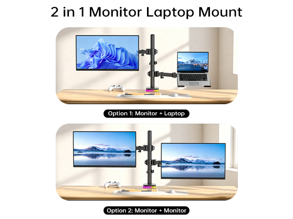 RGB Laptop &amp; Monitor Stand