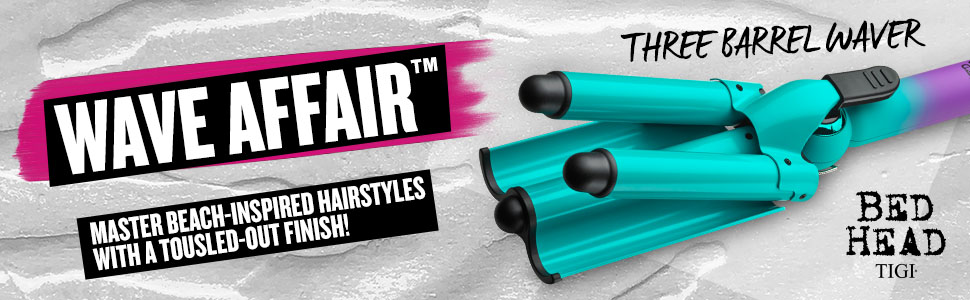 hairwaver; hairwavers; hairiron; hairirons; 3barrelwaver; beachywaves; bedhead; BH381; professional