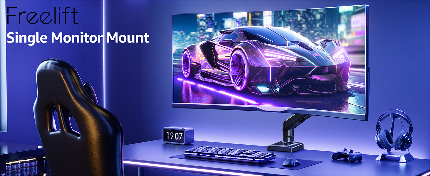 single monitor mount