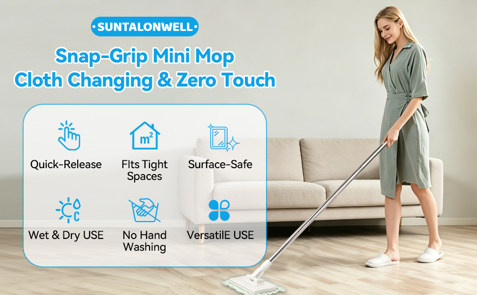 hands free flat mop