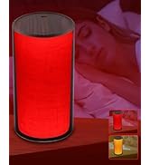Finezeal 670nm Red Light Night Light Lamp for Sleep - Zero Blue Light, Rechargeable Portable Dimm...