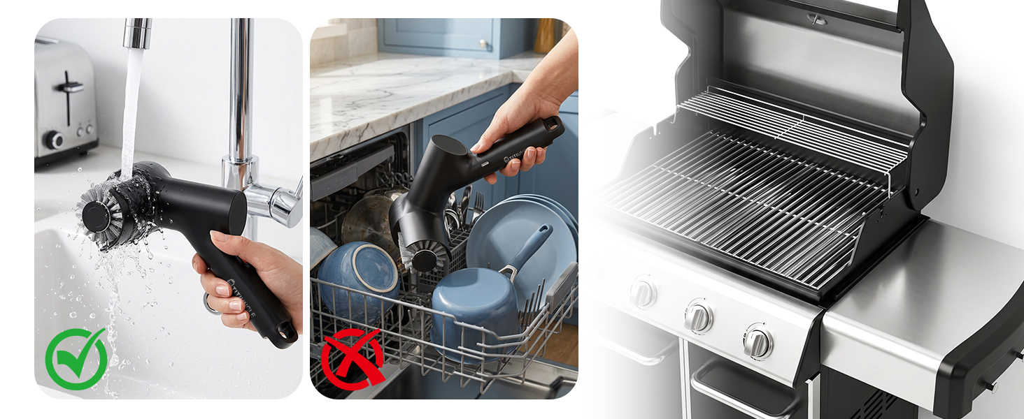 electric grill cleaning brush