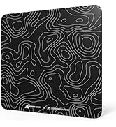 Attack Shark CM05 Contour Glass Gaming Mousepad,Nano-Micro-Etched Texture,Smooth Glass Surface,Hi...