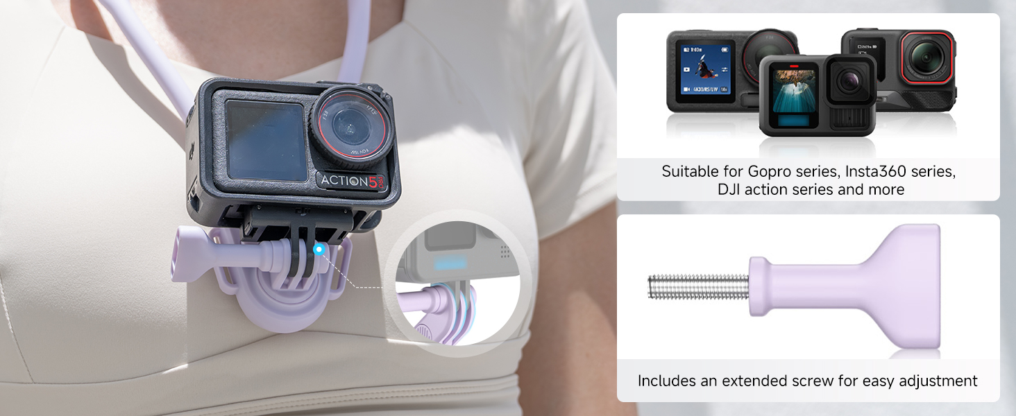 MNM-MS1 PURPLE Magnetic Neck Mount