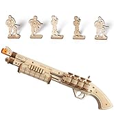 ROKR 3D Wooden Puzzle DIY Building Toys Mechanical Model - Multi-Player Game with Wood Targets &amp;R...