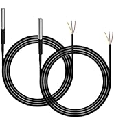 FRCVESNG DS18B20 Temperature Sensor, Digital Temperature Probe Sensor Waterproof Temp Digital The...